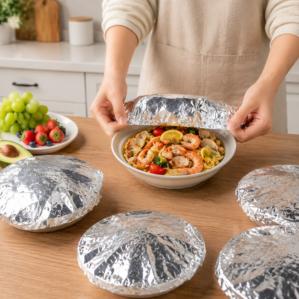 Deja de luchar con el papel film: cubre tus comidas en segundos