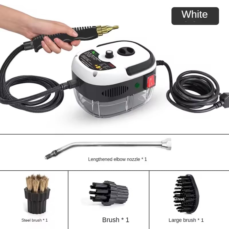 Limpiador a vapor a alta presión de 2500 W para el hogar y la cocina, máquina de limpieza portátil de mano para automóviles
