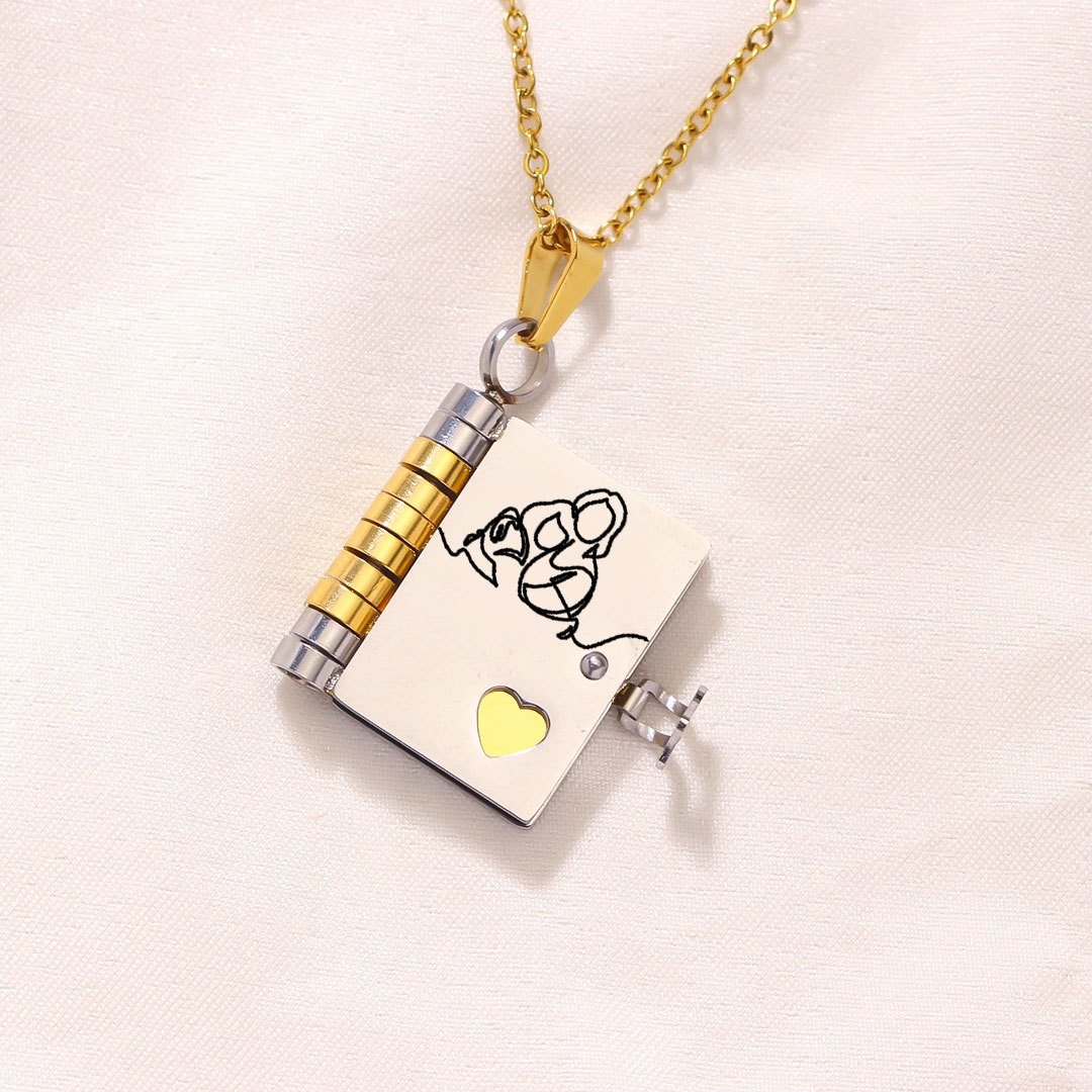 π₯ For Granddaughter - The Most Beautiful Chapter Book Necklace