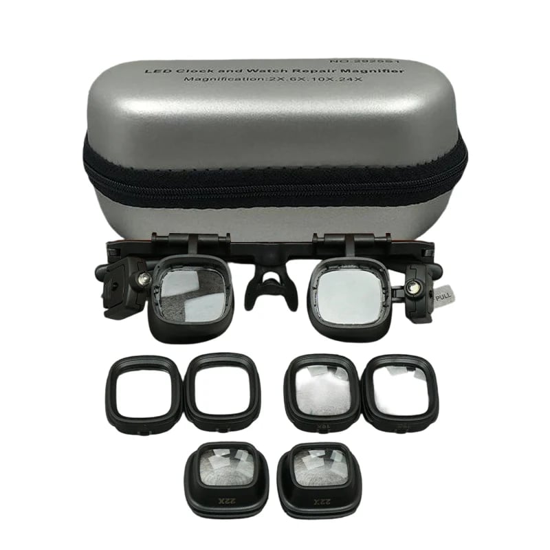 🔬 ¡49% DE DESCUENTO POR TIEMPO LIMITADO! ✨ Gafas Lupa de Precisión con LED – Lentes Intercambiables, Doble LED, Manos Libres 💡