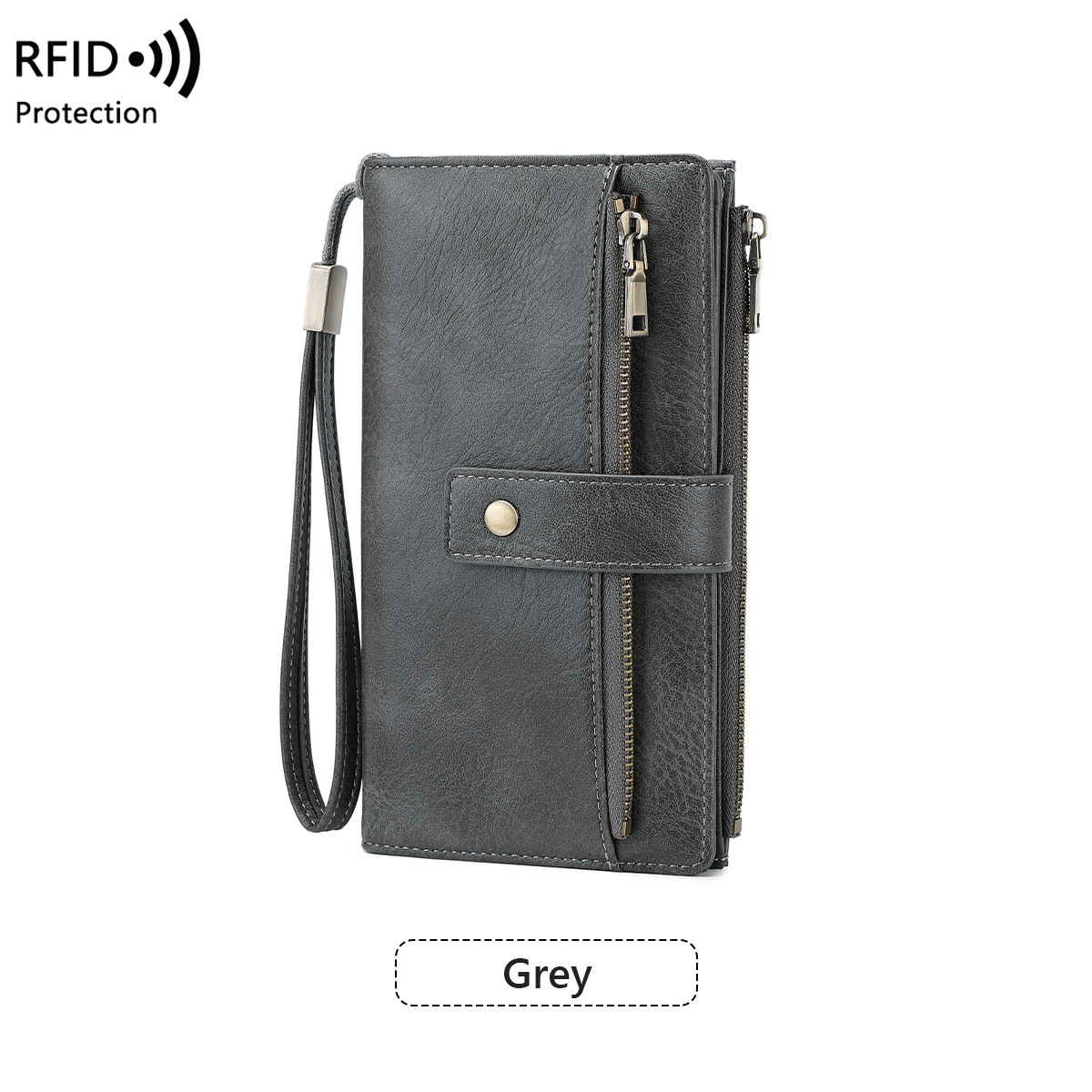🔥Women's Retro Style RFID Blocking Tri-fold Wallet