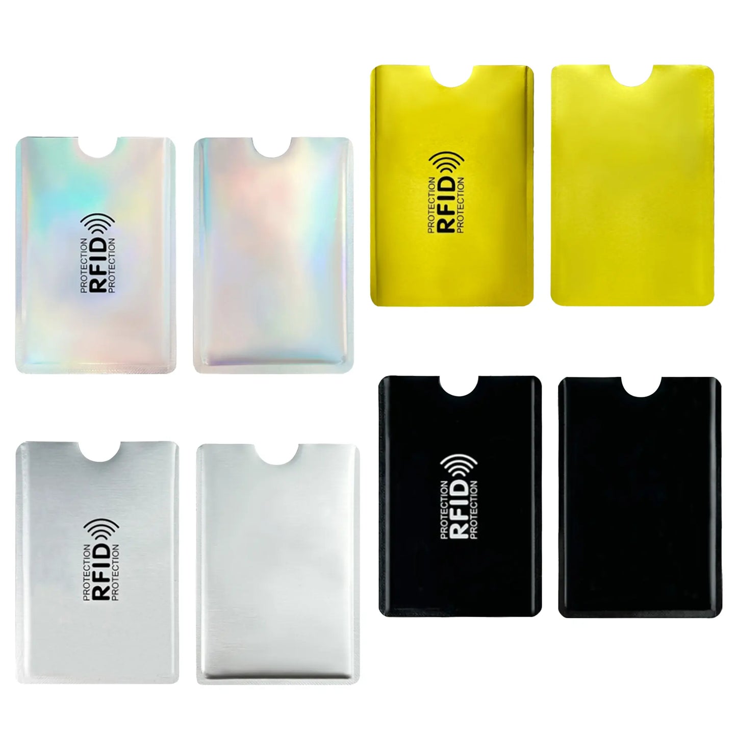 Fundas de bloqueo RFID: Protección delgada y ligera para tarjetas de crédito e identificación