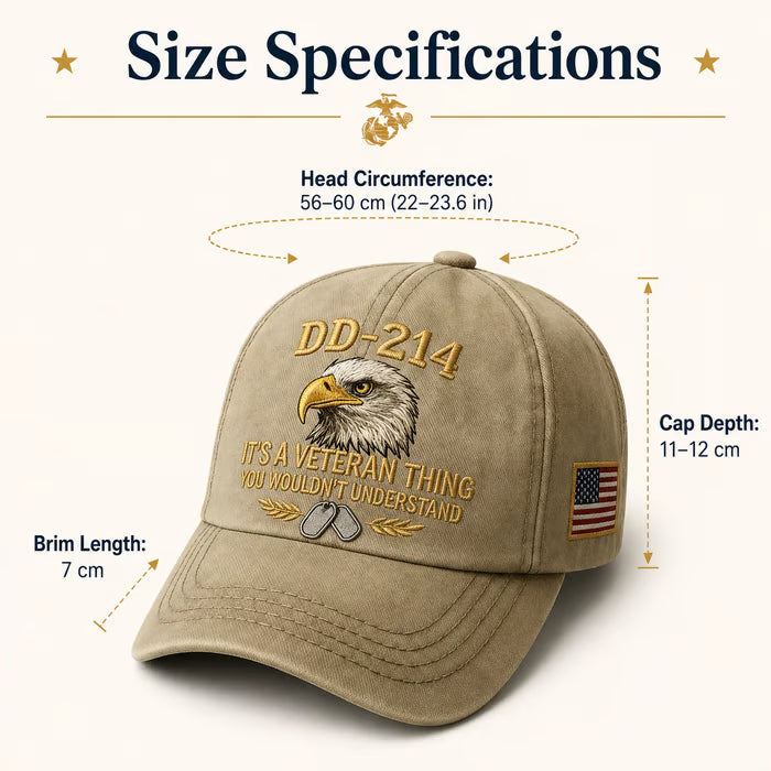 Gorra DD-214 Veterano Impresión 3D - “ES COSA DE VETERANOS, NO LO ENTENDERÍAS”🎁
