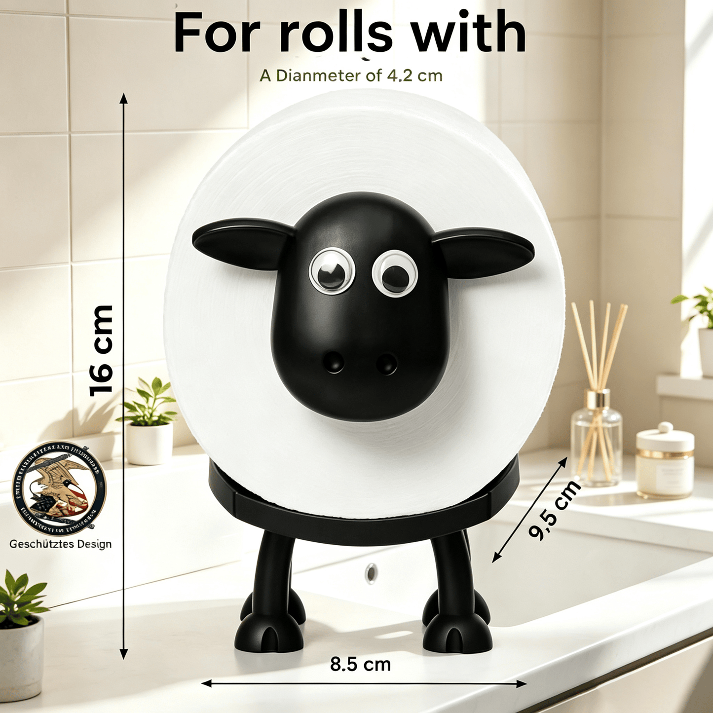 π Sheep Toilet Roll Holder