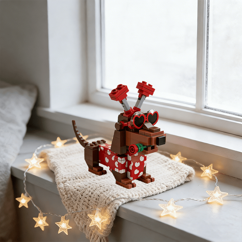 💖 2026 Valentine’s Day Exclusive Dachshund Brick Set 🐕