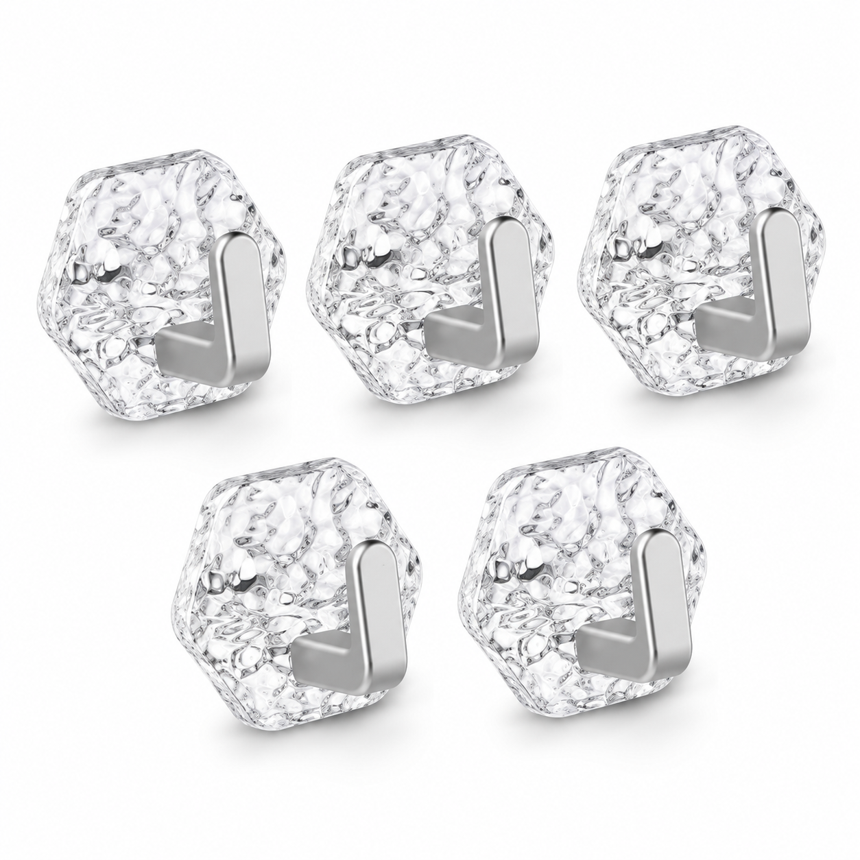 10PCS Modern Hexagon Adhesive Hooks