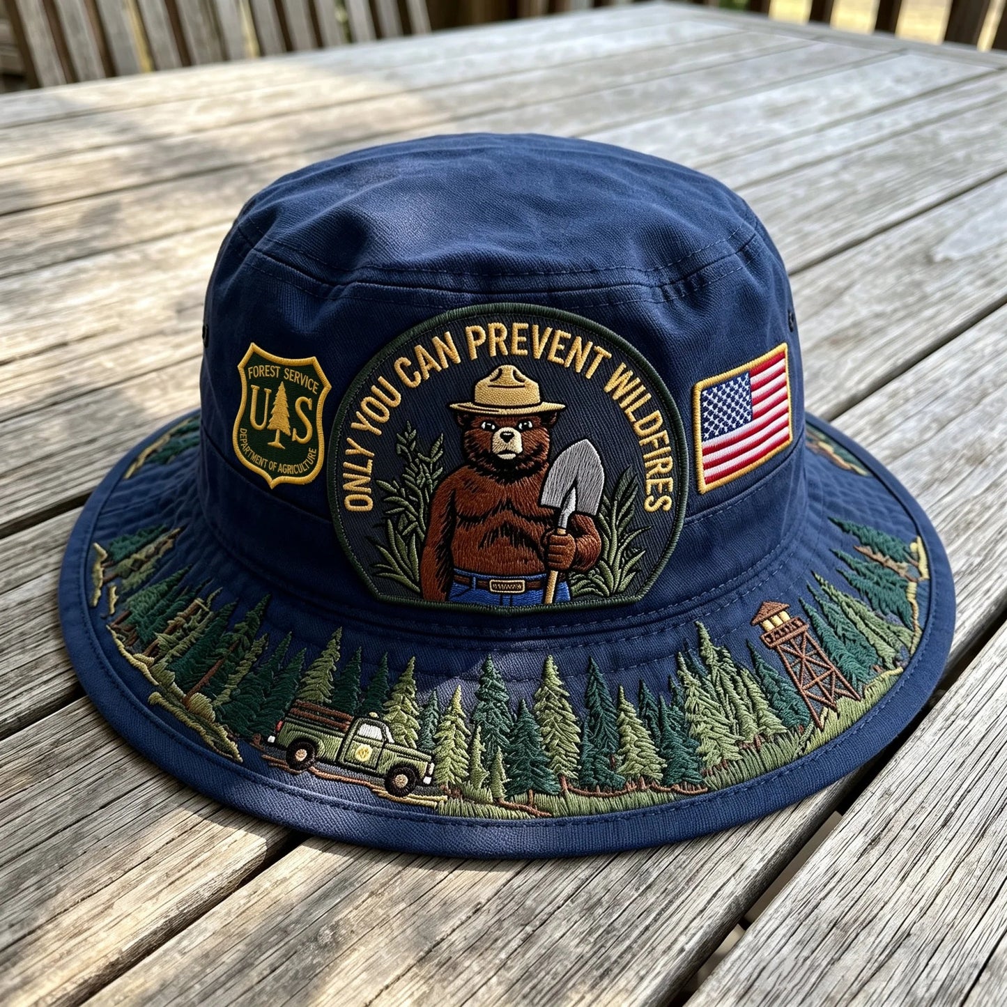 🇺🇸 49% OFF - 🐻Only You Can Prevent Wildfires Boonie Hat🌲