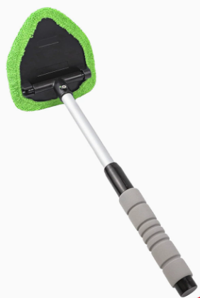 Microfiber Car Windshield Cleaning Tool with Extendable Handle