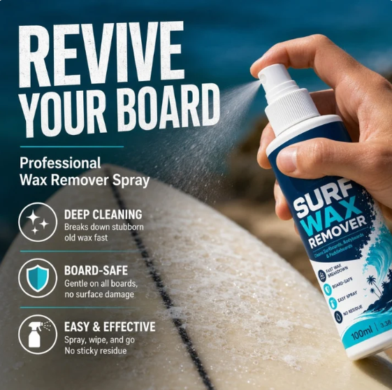 Surfboard Wax Remover Spray Quick Acting Cleansing Formula