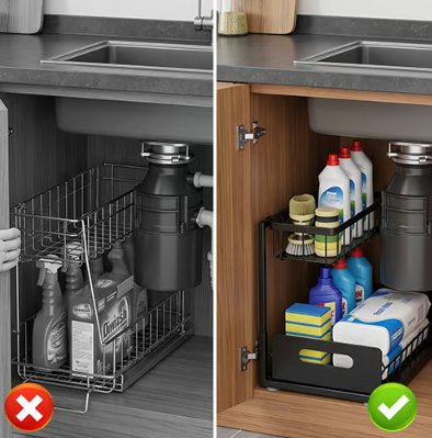 📢📢49% OFF !! ⏰Pull-Out Under-Sink Organizer