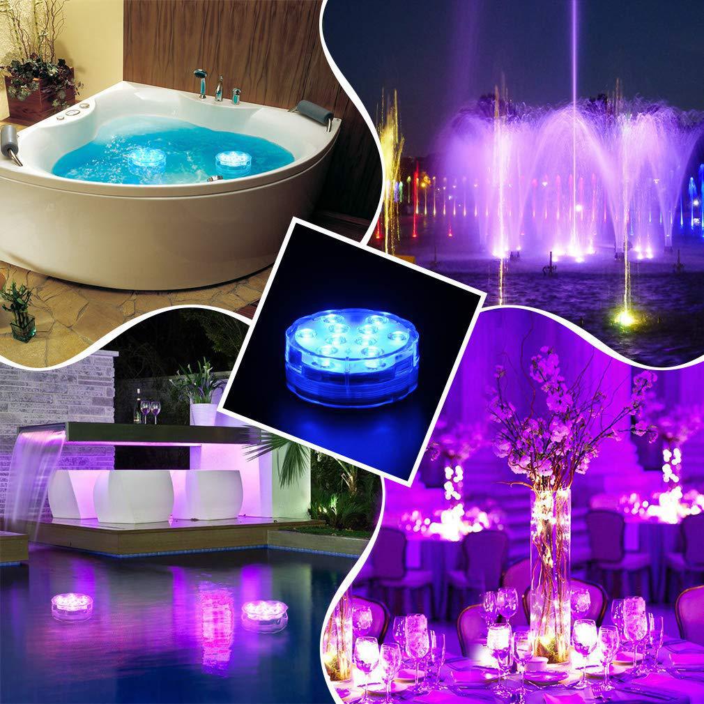 💥Luces LED Sumergibles para Piscina (Control Remoto RF)