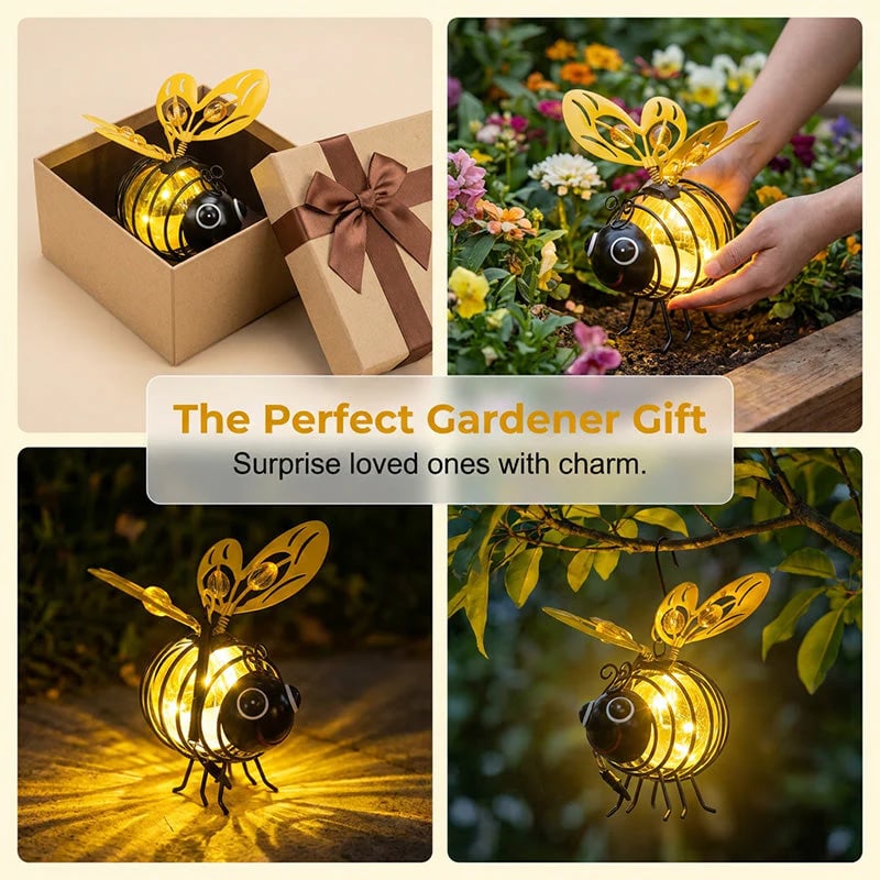🌙🍃🪴 LIMITED-TIME 50% OFF! Hanging Solar Bee Light – Warm Amber Glow, Flicker-Free, Perfect for Garden Parties, Camping, or Kids’ Rooms – Spread Joy Day and Night 🌞🌜