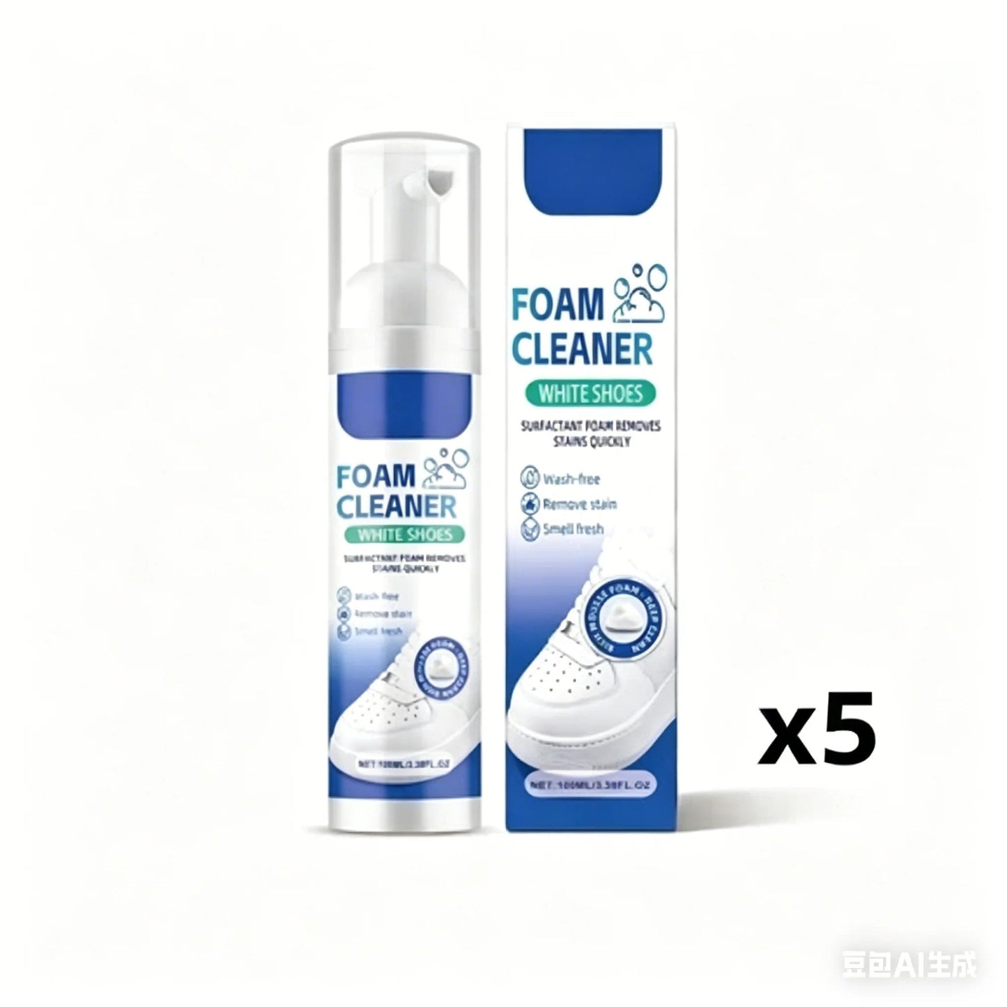 Water-free Sneaker Cleaner
