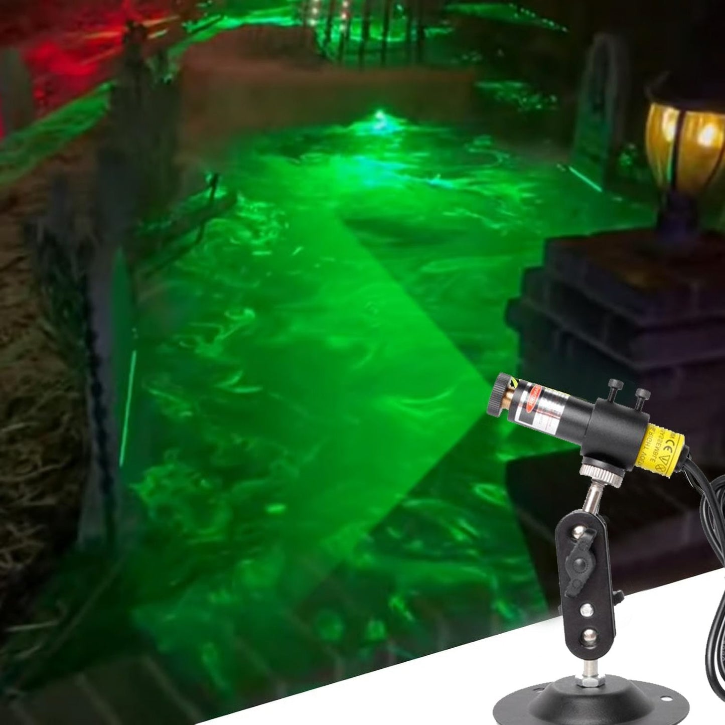 👻Green Laser Swamp Light Set | 360° Adjustable | Spooky Atmosphere Creator