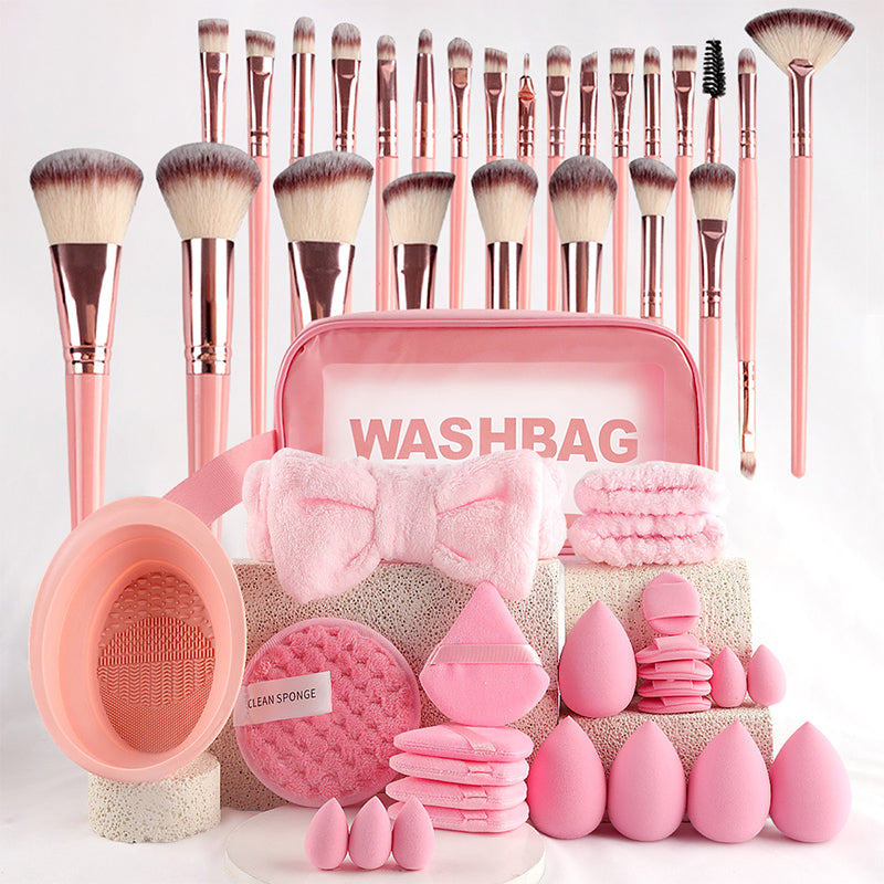 📢📢50% OFF !! ⏰ All-in-One Makeup Brush & Sponge Set