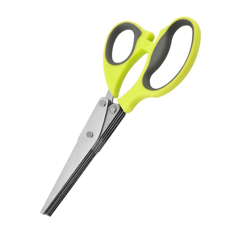 🌿 5-Layer Herb Scissors – Stainless Steel Kitchen Herb Cutter