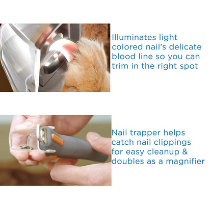 🐱🐕LED Light Pet Nail Clippers - 5X Magnification⚡