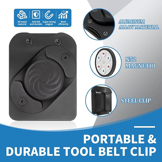 ⏰🛠️ 360° Rotating Magnetic Tool Clip - Free Your Hands & Double Efficiency🎯