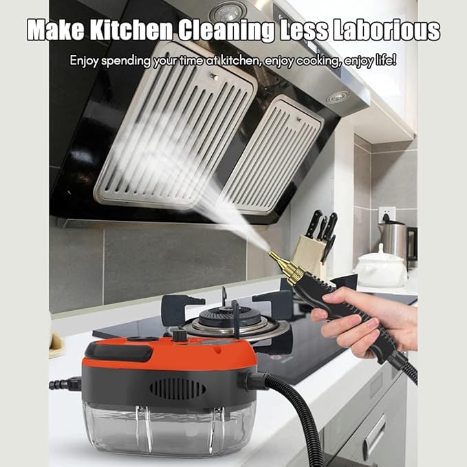 2500W High Temperature Pressure Steam Cleaner for Home Kitchen Portable Handheld Cleaning Machine for Car Auto