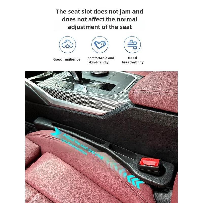 🔥Last Day 50% OFF🔥 Universal Car Seat Gap Filler Strip – Anti-Drop Pad with Seatbelt Slot