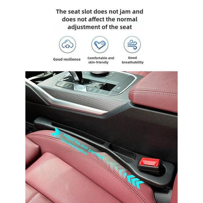 🔥Last Day 50% OFF🔥 Universal Car Seat Gap Filler Strip – Anti-Drop Pad with Seatbelt Slot