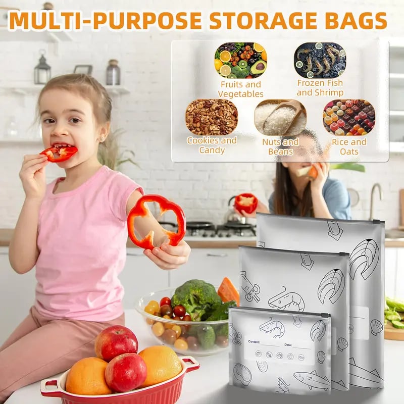 (30pcs )Reusable Aluminum Foil Sealable Storage Bags