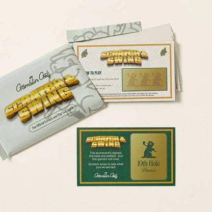 🏌🎁 Scratch-Off Golf Challenge Card Game | 3 Packs Included (57 Total Cards)