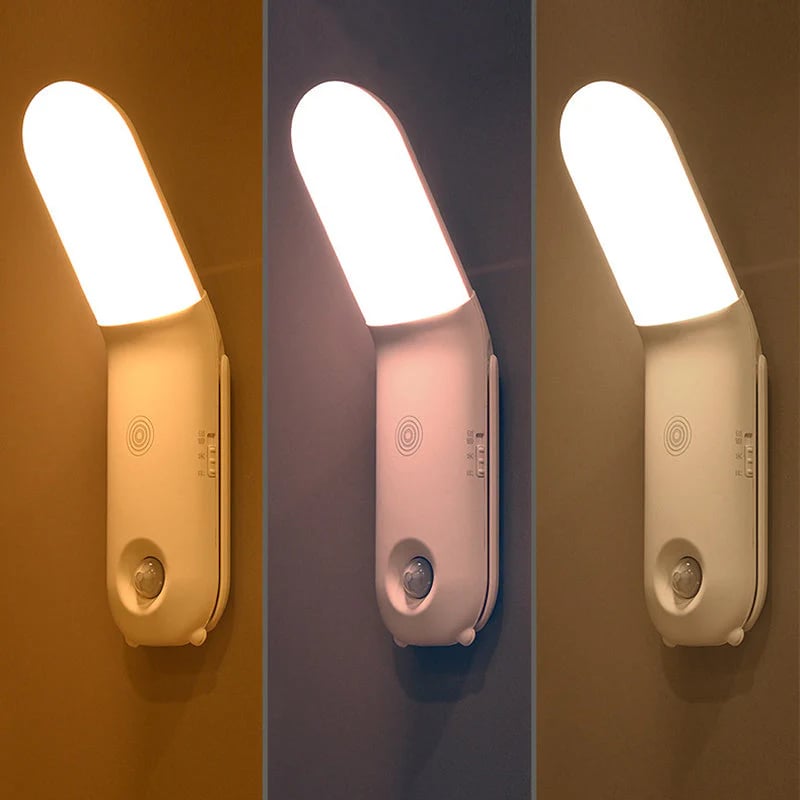 Magnetic 3-Color Adjustable LED Night Light (Touch Control Only)