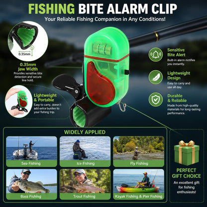 New Fishing Bite Alarm, Sound Bite Alert Bell with LED Lights