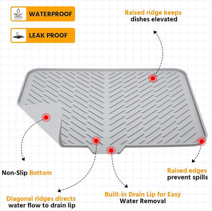 Silicone Large Size Dish Drying Mat