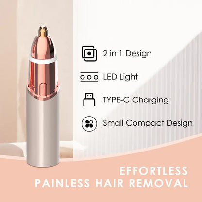 2 in 1 Facial & Eyebrow Hair Trimmer