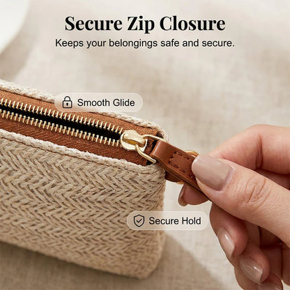 📢📢49% OFF !! ⏰Women's Woven Straw Shoulder Clutch Bag