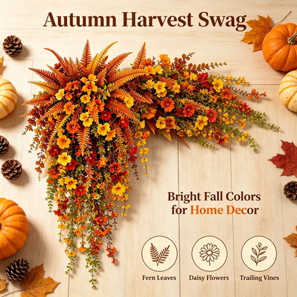 🍂Artificial Fern for Autumn Outdoor Decor– Autumn Porch & Door Decoration