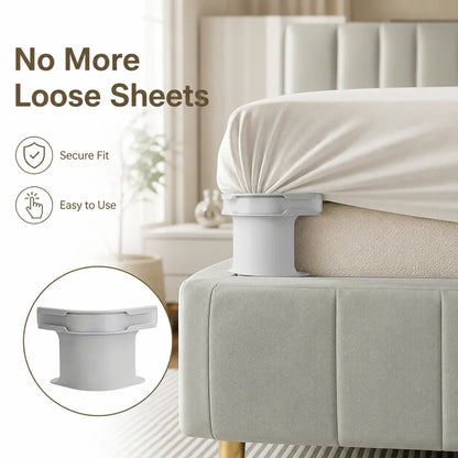 😴Secure Fit Sheet Holders – Wrinkle-Free. Slip-Free Bed