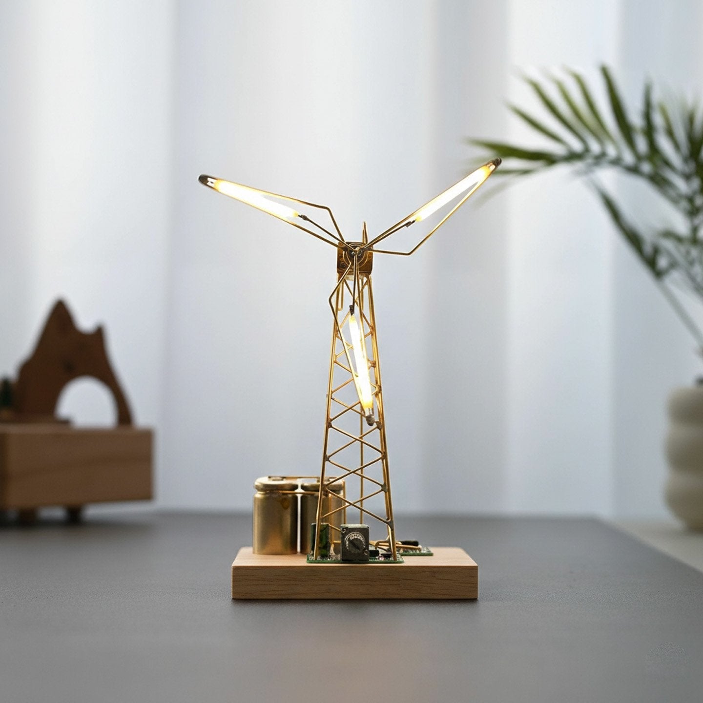 🏆Hot Sale 💡DIY Industrial Retro Windmill Lamp | Hand-Craft Your Own Warm Ambience