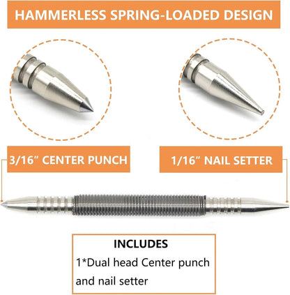 Spring Tool Nail.No more hammering, which can damage Hammerless Nail.