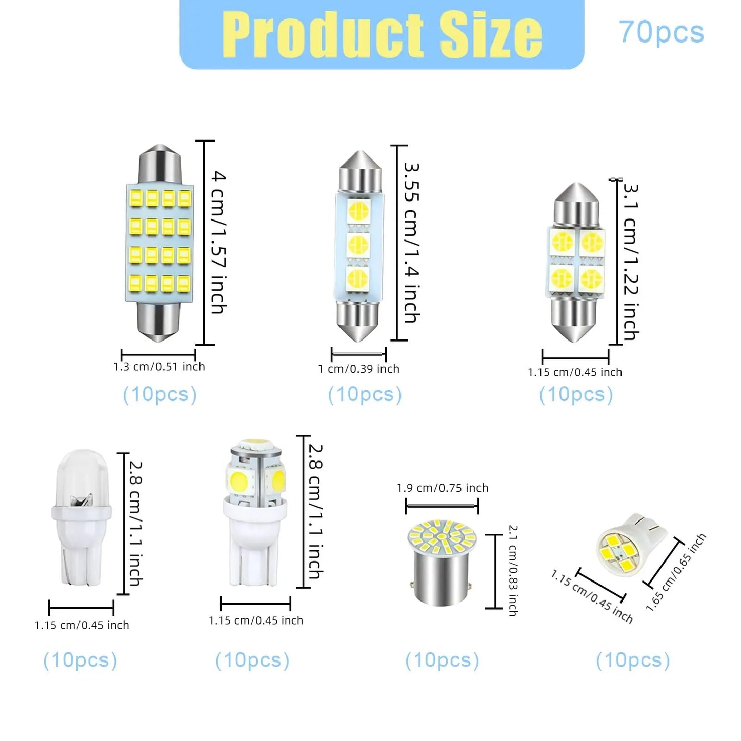 🔥 42 Pcs Interior Car Light Kit