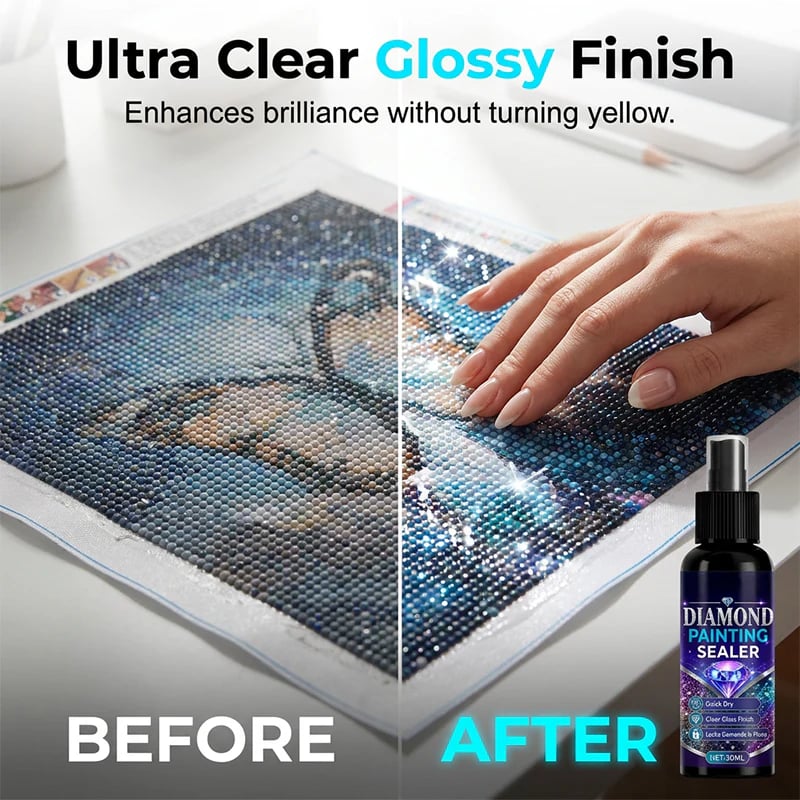💎✨ Diamond art sealer – locks beads, glossy finish, dries fast & lasts.