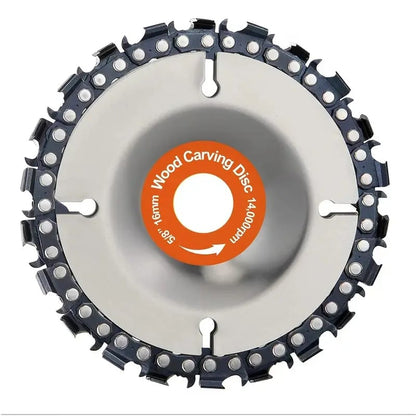 Stump Remover/Wood Carving Disc for 4'' or 4"-1/2" Angle Grinder, 5/8" Arbor,Chromium Plating Reinforcement,Shaping and Cutting Disk