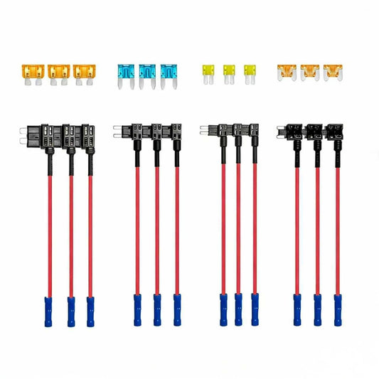 12-piece set of 4 types of additional circuit fuse tapping kit