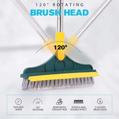 2-in-1 Scrubbing Brush | Corner Wiper | Flexible Head