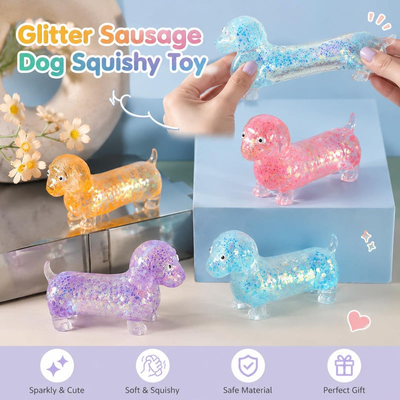 Glitter Squishy Dachshund