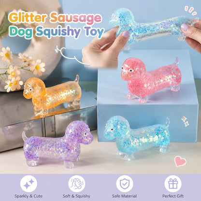 Glitter Squishy Dachshund