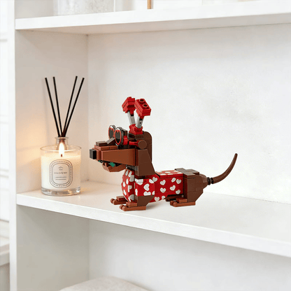 💖 2026 Valentine’s Day Exclusive Dachshund Brick Set 🐕