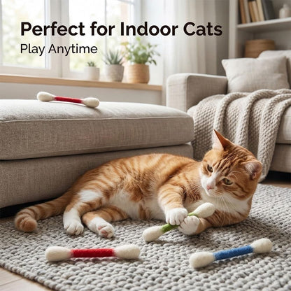6-Pack Organic Catnip Swabs – Stop Night Zoomies & Save Your Furniture