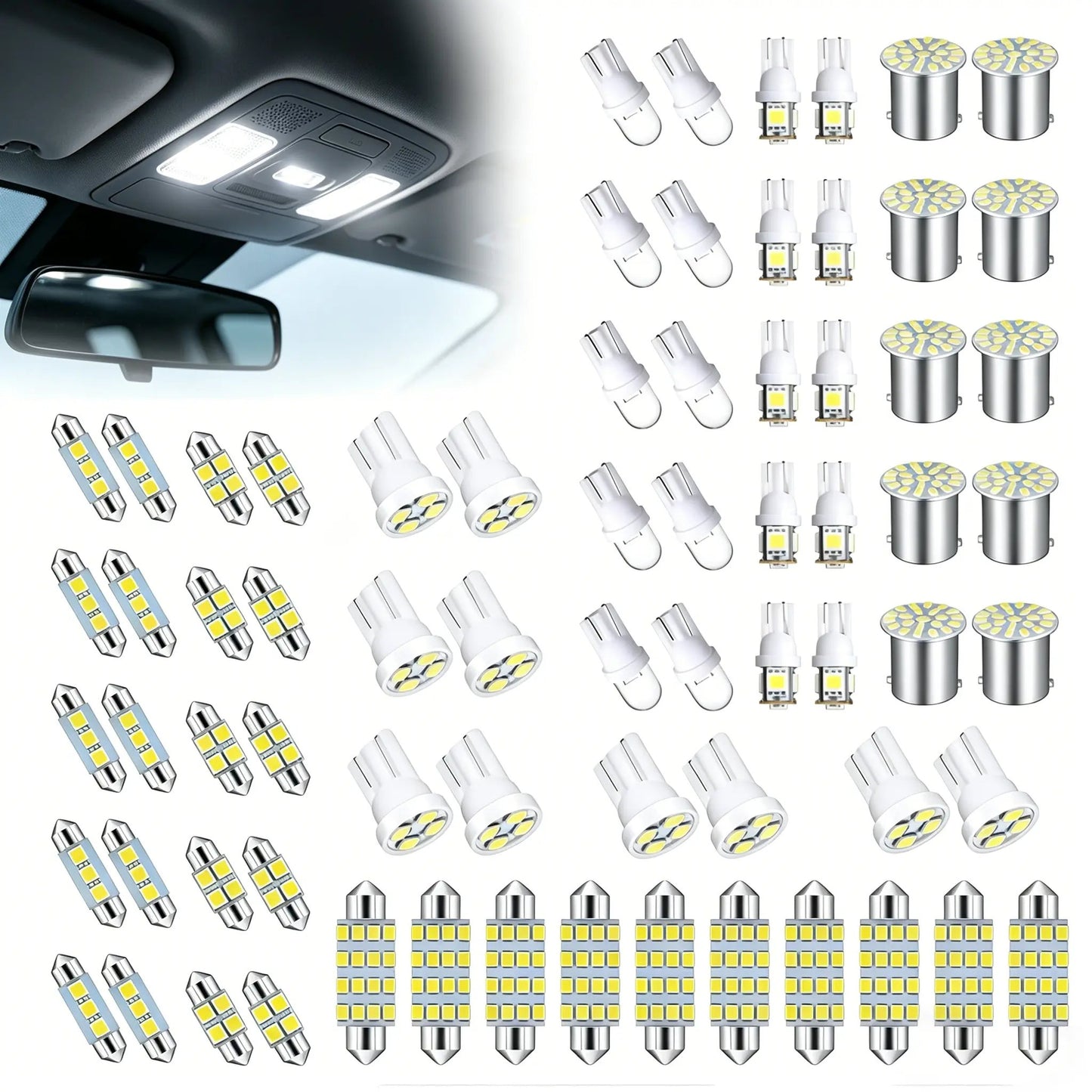 🔥 42 Pcs Interior Car Light Kit