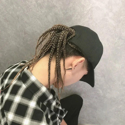 Braided Wig Baseball Cap – Snapback Hat with Attached Dreadlock Braids