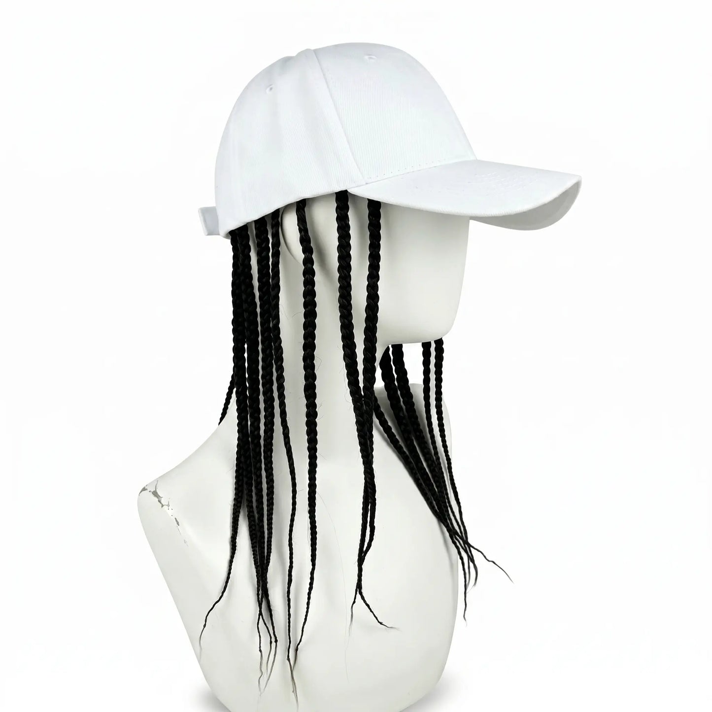 Braided Wig Baseball Cap – Snapback Hat with Attached Dreadlock Braids
