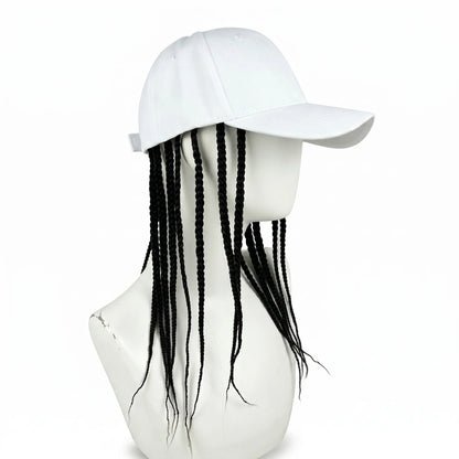 Braided Wig Baseball Cap – Snapback Hat with Attached Dreadlock Braids