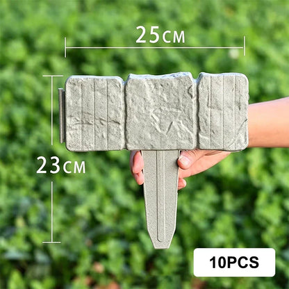 🪻High-quality, durable simulated stone garden fence🪻